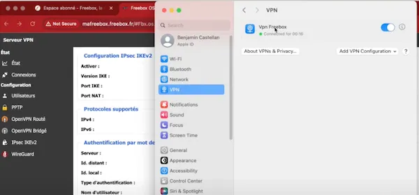 Activation VPN Freebox Delta