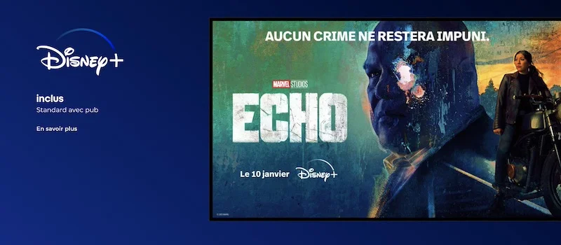 Formule Disney+ Standard avec publicité inclus dans Freebox Ultra