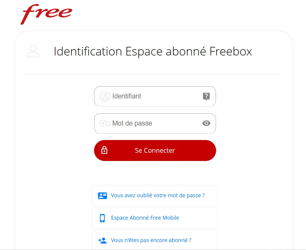 espace client free mobile