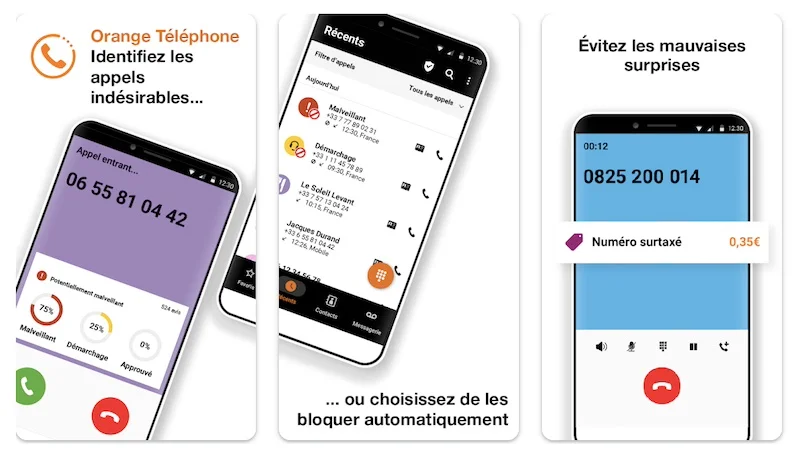 Application Orange Telephone sur Android