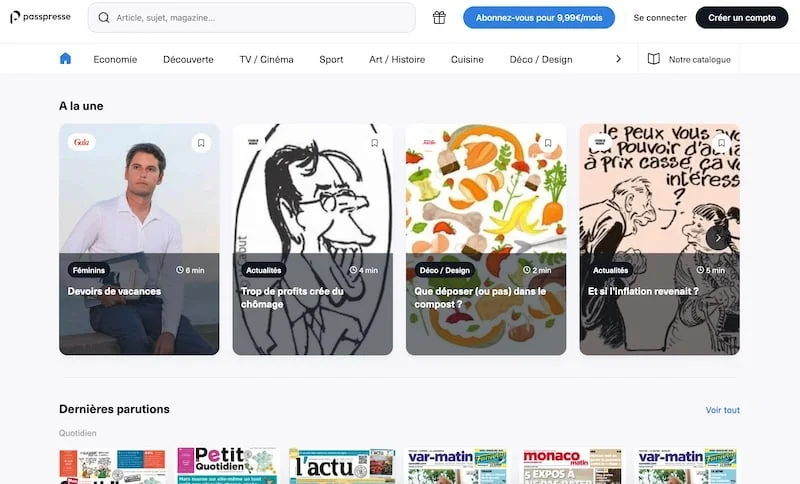 Site PassPresse de Prisma Press